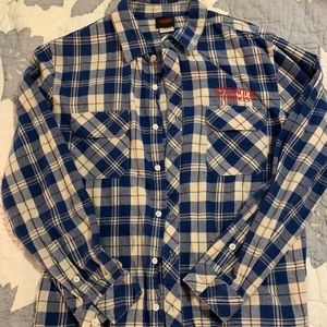 Stranger Things Plaid Button Down Shirt